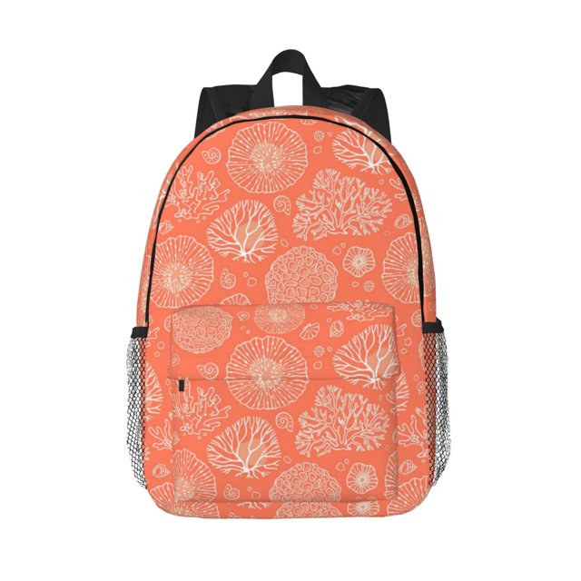 Disketp Beautiful Corals Mochila Escolar de 15 Pulgadas, Mochila Ligera para Estudiantes, Viajes y Trabajo, Cómoda y Resistente para el Uso Diario