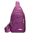 thumbnail image 2 of Bandolera para hombre y mujer con orificio para auriculares – Mochila pequeña de hombro/pecho para senderismo, camping, actividades al aire libre y viajes., 2 of 6