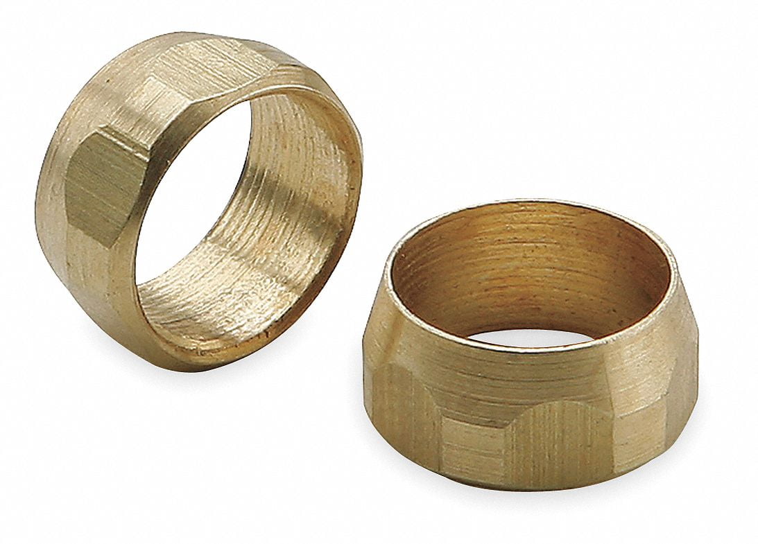 Brass Compression Sleeve, 5/16" Tube Size