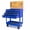 Black+Blue+Wooden, variant on 3-Drawer Rolling Tool Cart with Solid Oak Worktop, 400lbs Capacity Mobile Tool Box Organizer, Heavy-Duty Mechanic Utility Cart with Gas Struts, Locking Drawer, Black&Red