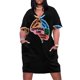 thumbnail image 1 of Vestido de cumpleaños holgado con bolsillo para mujer Vestido largo de lujo partes del cerebro humano verano, 1 of 6