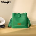 thumbnail image 5 of Wrangler Western Women Crossbody Bucket Purse Large Leather Shoulder Bag with Adjustable Strap, Green, 5 of 7
