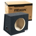 thumbnail image 1 of Bbox Single 10 Inch Subwoofer Sealed Enclosure - Car Subwoofer Box & Enclosures - Premium Subwoofer Box Improves Audio Quality, Sound & Bass - Red & Black Spring Terminals - Charcoal, 1 of 5