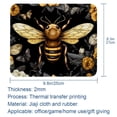 thumbnail image 5 of Bee Printed Square Gaming Mouse Pad, Non-Slip Rubber Bottom Mouse Mat for Office, 8.3x9.8 Inch, 5 of 6