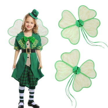 St Patricks Day Decorations!!! HeaCare Irish Four-Leaf Clover Wings St Patricks Day Decor Party Decorations St Patricks Day Accessories Spring Decorations