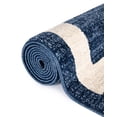 thumbnail image 4 of Unique Loom Del Mar Collection Area Rug - Maria (6' 1" Round Navy Blue/Ivory), 4 of 10