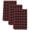 Red, Crimson, Burgundy, Black, variant on Black Brown Buffalo Plaid Kitchen Towels Set of 2, Geometric Classic Checkered Absorbent Dish Towels for Kitchen, Microfiber Hand Towel, Quick Drying Tea Towel for Cleaning Decorative Dishcloths