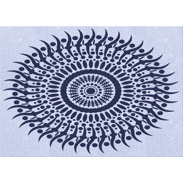 Ahgly Tapis Rectangulaire Lavable en Machine Intérieur Transitionnel Violet Pervenche Profond, 2 Pieds x 5 Pieds