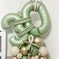 thumbnail image 4 of 40 Inch Beige Number 1 Balloon for 1st Birthday Decoration, Large Self Inflating Cream Foil Number Balloons 0-9 for Boys Girls, White Sand 1 Helium Balloons for Women Men Party Anniversary Supplies, 4 of 10