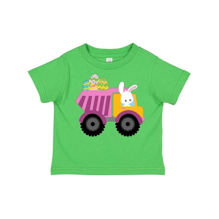

Inktastic Easter Bunny in Dump Truck Delivering Easter Eggs Gift Toddler Boy or Toddler Girl T-Shirt