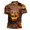 7#Q Brown, variant on Halloween Multi Color Jack O Lantern Breathable Cotton Like Men Short Sleeve Polo Shirt Retro Crack Bat Print Button Lapel Polo Top Daily Golf Holiday Dinner Outdoor Men Polo Blouse Black M