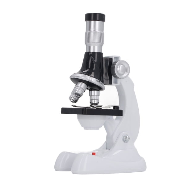 Microscopio Educativo, 100X 600X 1200X Ángulo Ajustable Con Pilas 3 Lentes Objetivo Kit De Microscopio Para Niños Con Imágenes De Alta Definición Para Enseñanza De