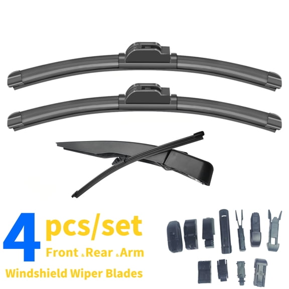 Kisor Front Rear Wiper Blades And Rear Wiper Arm 24" 20" 11" 13.8" Fit For Ford Mustang Mach-E 2021-2024 (Set of 4), Y29S2I10E