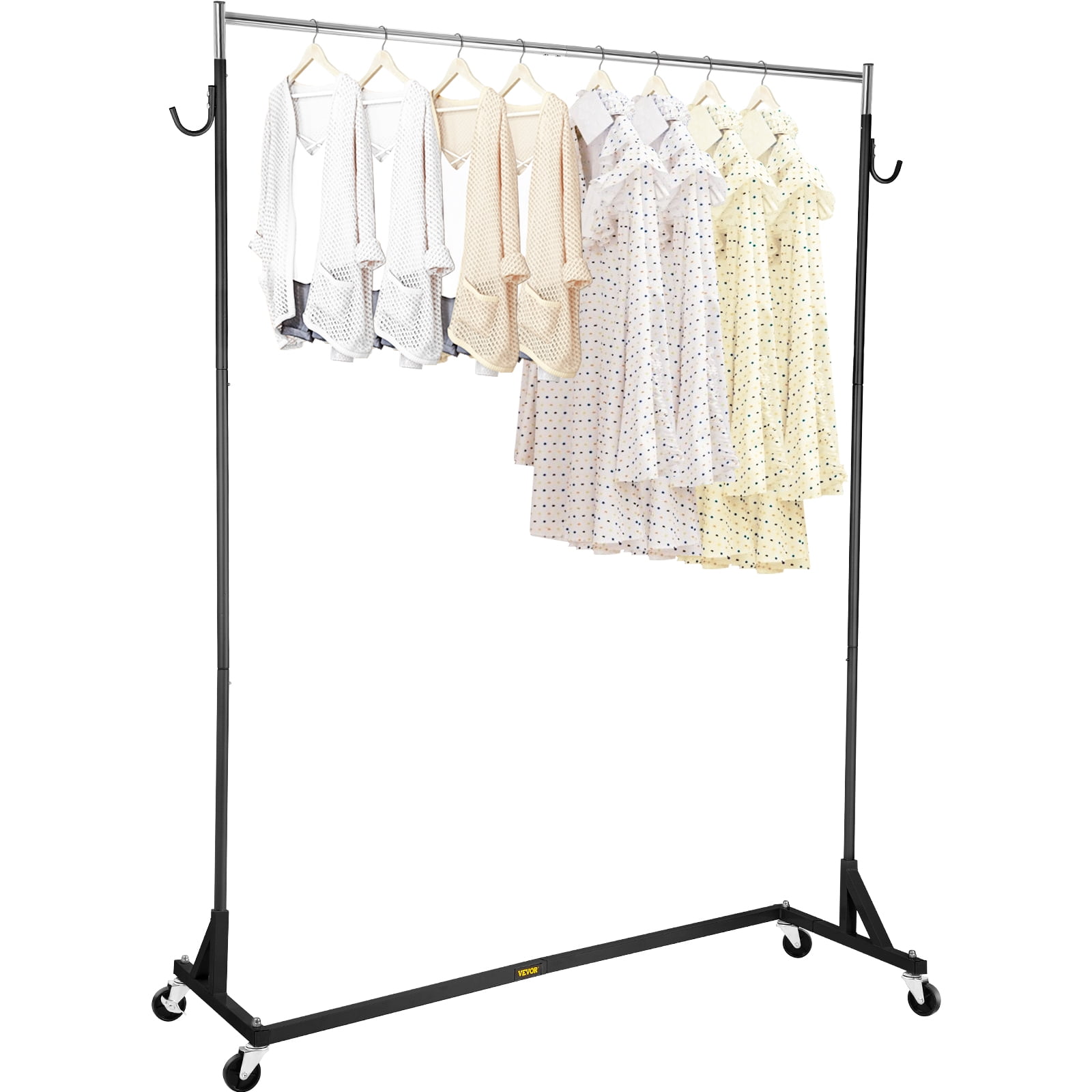 For Home or To Display in Shops Metal Industrial Garment Rail Clothes Coats 