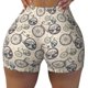thumbnail image 2 of Fotbe Compass And Mountains In Bicycle Wheels Shorts Sin Costuras – Shorts Deportivos de Cintura Alta para Mujer, Elásticos para Gimnasio, Yoga, Running o Ciclismo-Small, 2 of 8