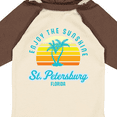 thumbnail image 4 of Inktastic Summer Enjoy the Sunshine St. Petersburg Florida in Blue Boys or Girls Long Sleeve Baby Bodysuit, 4 of 5