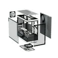 thumbnail image 3 of HYTE Y40 Modern Aesthetic Panoramic Tempered Glass Mid-Tower ATX Computer Gaming Case with PCIE 4.0 Riser Cable Included, White, 3 of 7