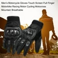 thumbnail image 2 of Men’s Motorcycle Gloves Touching Screen Full Finger Motorbike Racing Motor Cycling Motocross Mountain Breathable (Size XL), 2 of 7