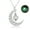 D, variant on Guodhu Glow in The Dark Silver Crescent Moon and Orb Necklace - Glowing Blue Moon Charm - Magical Fantasy Fairy Glowing Necklace - Glow Jewelry