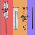 thumbnail image 2 of 26-27 Rain Gauge with Detachable Spiral Shap, Garden Rain Water Meter Measuring with Metal Frame, No Assembly Rain Measure (A), 2 of 5