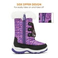 thumbnail image 3 of DREAM PAIRS Boys Girls Mid Calf Slip Resistant Faux Fur Lined Knee High Winter Snow Boots, 3 of 5