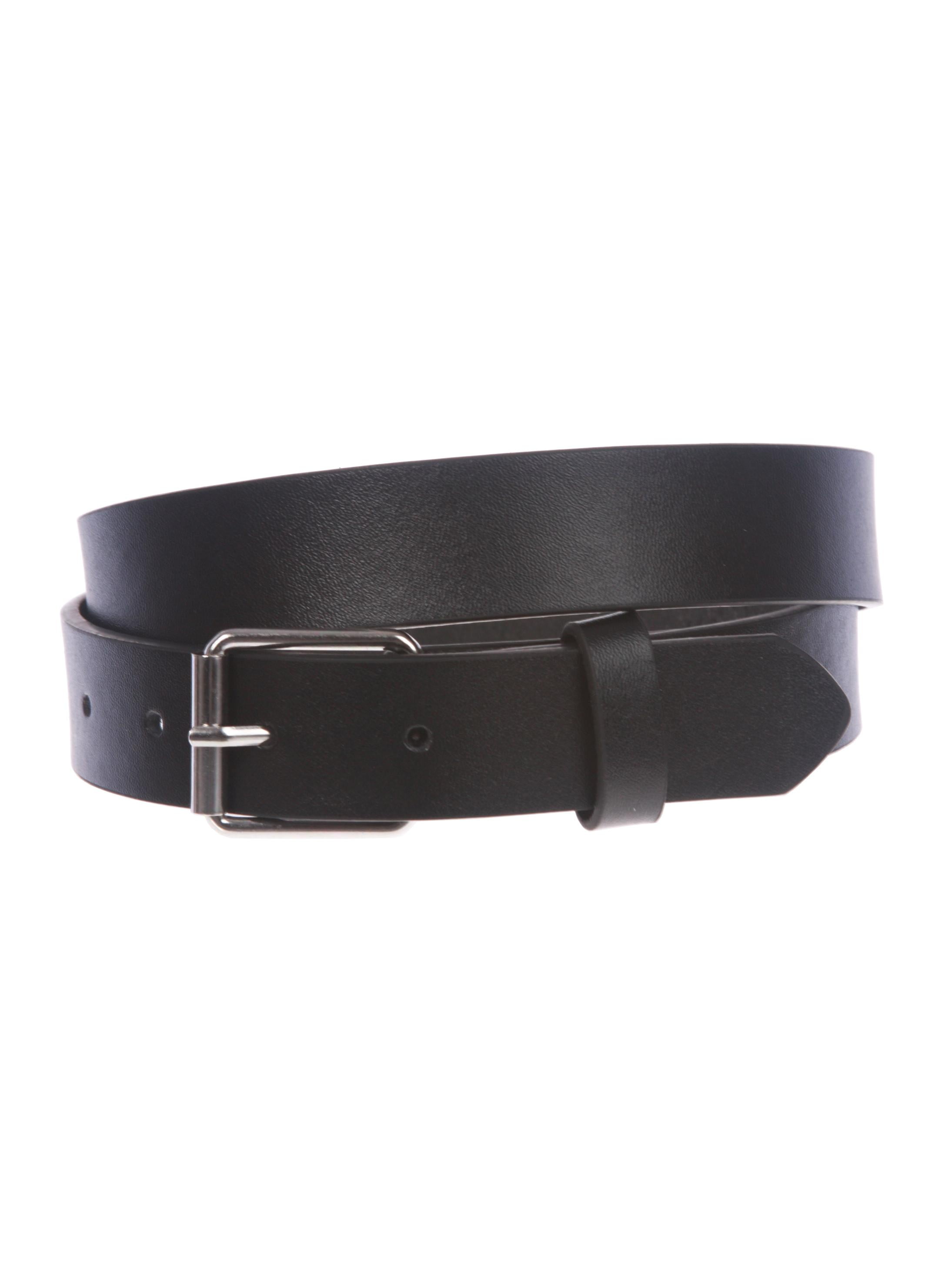 28 Kids 1 Snap On Plain Leather Belt Blue L