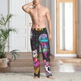 thumbnail image 3 of Cauagu Cat Icecream Mens Pajama Pants Sleep & Lounge Pants,PJ Bottoms with Pockets-Medium, 3 of 7