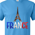 thumbnail image 4 of Inktastic France Eiffel Tower Flag in Text T-Shirt, 4 of 5