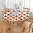 thumbnail image 3 of Round Picnic Table Cloth 100% Waterproof & Oil Proof, Elastic Fitted Table Cover for 36"-44" Round Tables, for Dining, Camping, Outdoor, 3 of 6