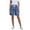 *2-Blue, variant on VBVC Women's Drawstring Wide Leg Capris Jeans, Casual Summer Stretchy Denim Pants For Women, Distressed Ripped Trousers with Pockets,Black,S-2XL