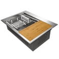 thumbnail image 5 of AKDY 30"x22"x9" Top Mount Handmade Stainless Steel Kitchen Sink, 5 of 8