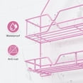 thumbnail image 4 of Pink Shower Caddy Over Shower Head, Pink Bathroom Accessories, Gift for Girlfriend, Wife, Little Girl, 4 of 14