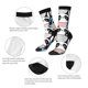 thumbnail image 4 of Fotbe Panda Cute Pink Hearts Calcetas Largas con Estampado para Hombre y Mujer – Calcetas de Compresión Transpirables y Elásticas, Viajar y Uso Diario Talla 5-11, 4 of 6
