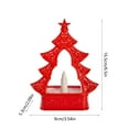 thumbnail image 2 of 4 PCS Christmas Tree LED Light Battery Operated Mini Tabletop Decor 6.3 Inch Plastic Christmas Decoration with Multi Color Lights for Home Office Desk Party Decor, 2 of 7