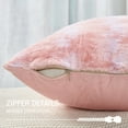 thumbnail image 5 of Home Soft Things Ballys Faux Fur 2 Piece Throw Pillow Cover Set - Rose Quartz - 20" x 20", 5 of 9