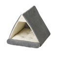 thumbnail image 4 of Tienda de campaña para mascotas de otoño e invierno, cama interior para mascotas antideslizante con cojín, cama para dormir, cama extraíble lavable Gris Sunnimix Tienda de invierno, 4 of 8