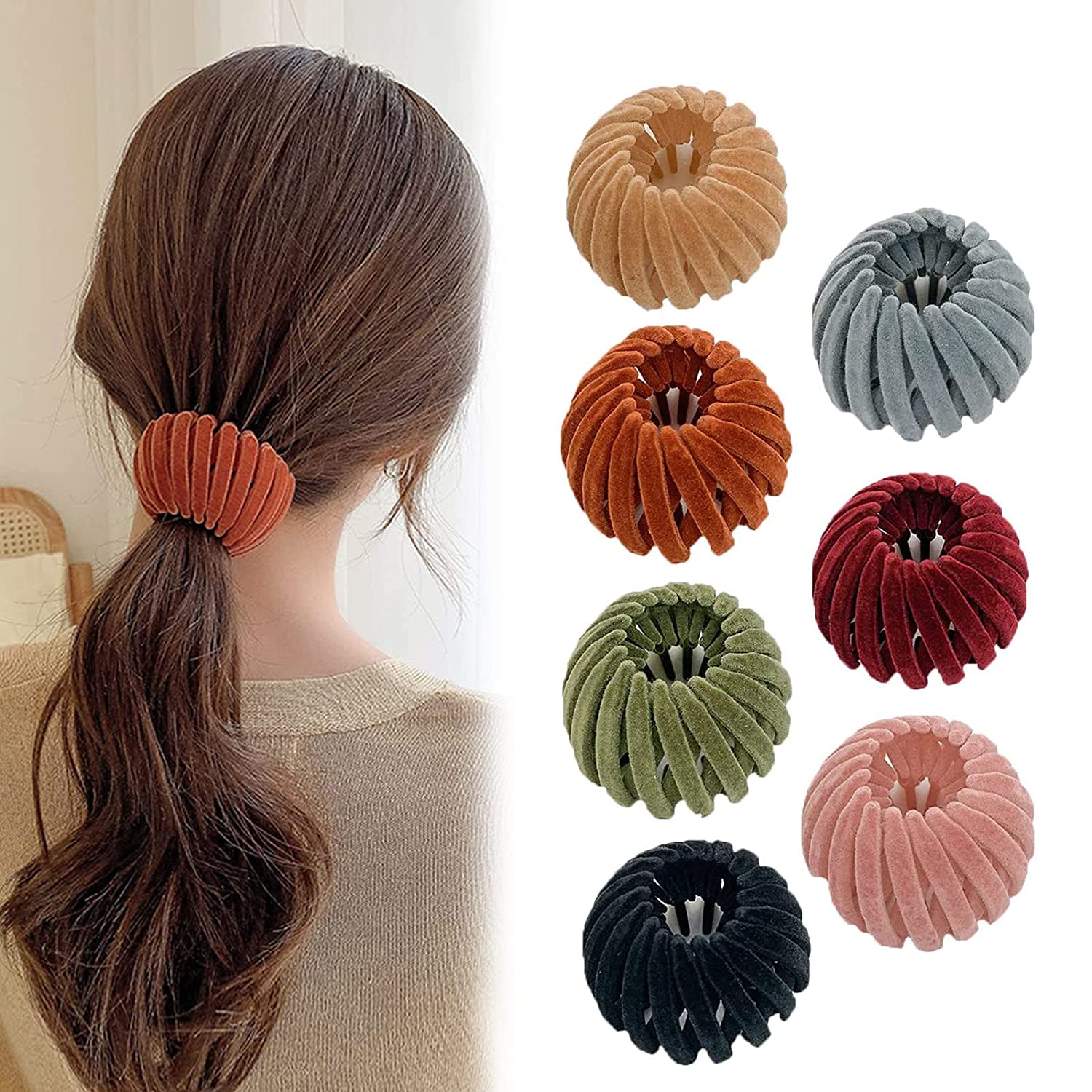 Birds Nest Magic Hair Clip, 3/7pcs Hair Clip, Lazy Bird's Nest Plate