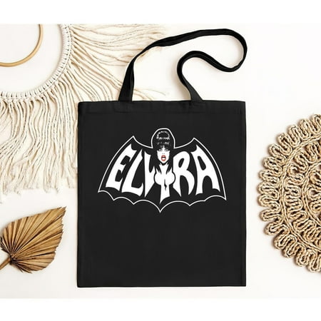 vintage Elvira with Bat Wings Horror Movie Tote Bag Bag for Men and Women Goth Queen-TH3869