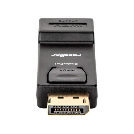 UPC: 0876910000863 | Rocstor Y10A170-B1 Displayport To Hdmi Adapter M/F Gold Plated Connectors Black