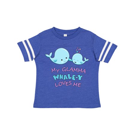 

Inktastic My Glamma Whale-y Loves Me Gift Toddler Boy or Toddler Girl T-Shirt