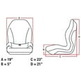 thumbnail image 5 of RAParts New Black Seat 00367800 Fits Gravely Everride YJ Pro 34 Fits Ariens 2148 01599200, 5 of 10