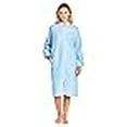 thumbnail image 3 of Casual Nights Robe Longue en Molleton à Fermeture Éclair devant pour Femme - Bleu - XX-Grand, 3 of 4