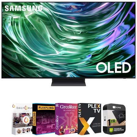 Samsung QN65S90DAFXZA 65 Inch OLED 4K Smart TV 2024 Bundle with Tech Smart USA Premiere and 1 YR CPS Enhanced Protection Pack