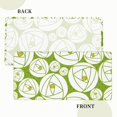 thumbnail image 4 of YFYANG 5FT Rectangular Table Cloth, Waterproof Polyester Green Abstract Rose Table Cover, Indoor Outdoor Decorative Tablecloths with Elastic Edge, 4 of 8