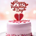 thumbnail image 4 of Paquete de 10 adornos para tartas con purpurina roja, feliz día de San Valentín, 4 of 9