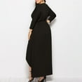 thumbnail image 3 of Awdenio Spring Dresses for Women Plus Size Wedding Guest Maxi Dress Long Sleeve Wrap V Neck High Low Split Ruffle Cocktail Dress,Size XL, 3 of 3