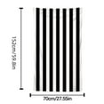 thumbnail image 3 of LYEAA Large Beach Towels Microfiber 70x150cm Sandproof Shawl Sweat Towel Multi-Purpose Towel Striped Beach Mat Lightweight Beach Blanket for Travel Vacation Swimming Pool Black, 3 of 3