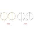 thumbnail image 2 of Women Simple Design Geometric Shape Circle stud earring Stud Earring Girl Round Cirle Exaggerated Earring Jewelries, 2 of 9