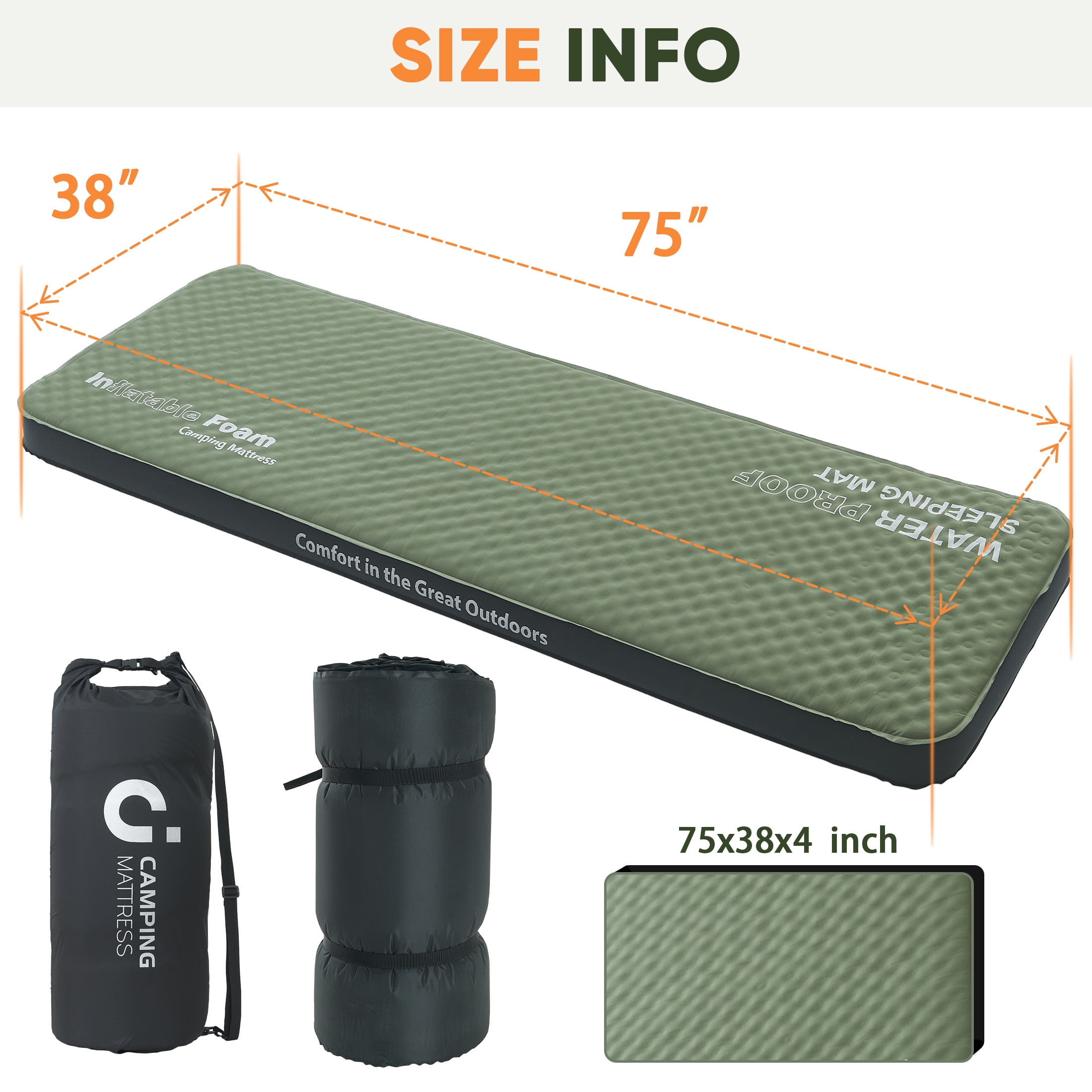 まー　LOGOS SUPER THICK SELF INFLATE MA Shop Inflatable Camping Pads | LOGOS Official Global Online
