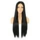 thumbnail image 2 of Fiudx Peluca de Cabello Liso de Fibra Resistente a Altas Temperaturas, Encaje Frontal Artesanal, Estilo Elegante para Fiestas y Uso Diario, Accesorios de Moda para Mujer, Champú de Fácil Cuidado., 2 of 7